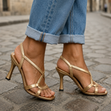 Elisabetta | Golden Sandals Summer Charm