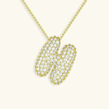 Bubble Initial Necklace