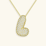 Bubble Initial Necklace