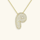 Bubble Initial Necklace