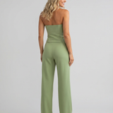 Wendy | Bustier Set With Wide-Leg Trousers