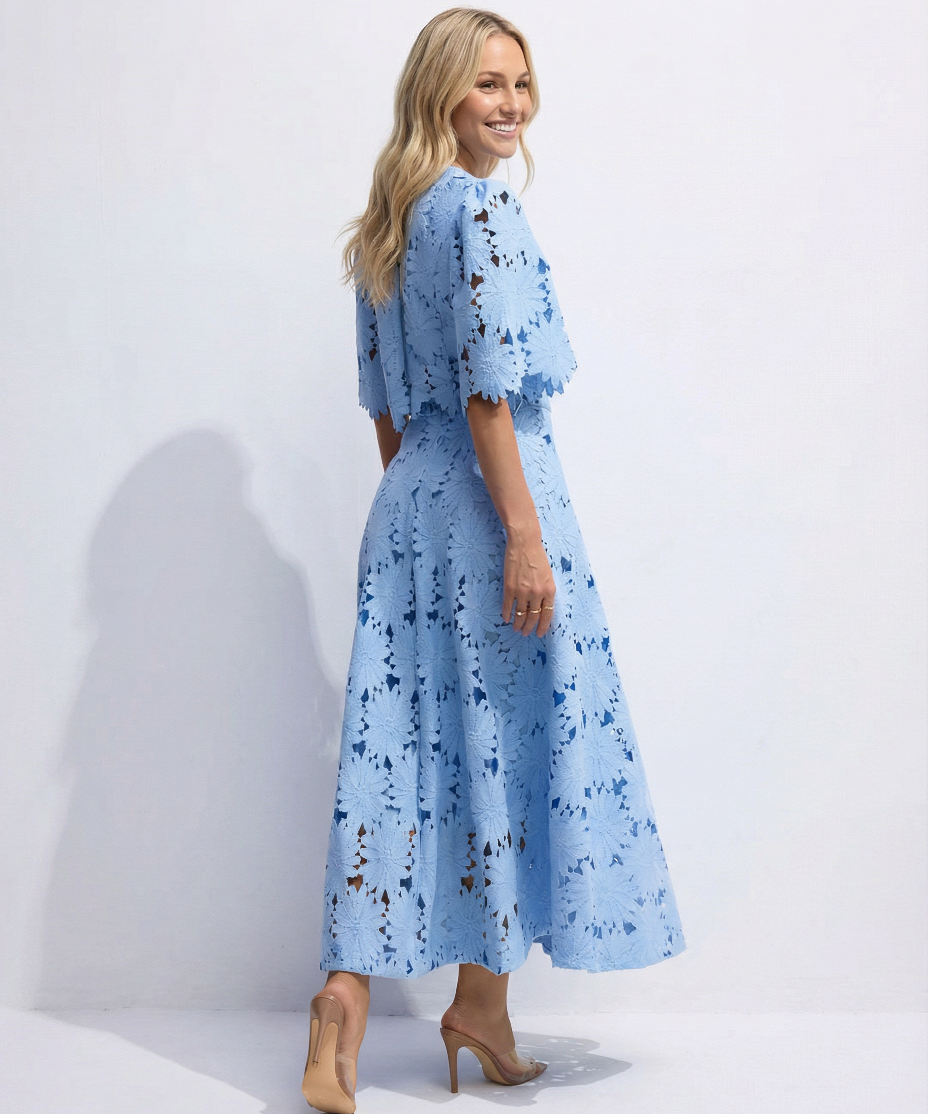 Rhonda | Lace Crop Top & Maxi Skirt Set