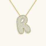 Bubble Initial Necklace