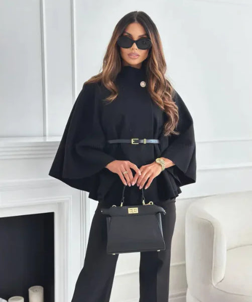 GAMORA™ - Stylish High Neck Cape Jacket