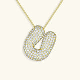 Bubble Initial Necklace