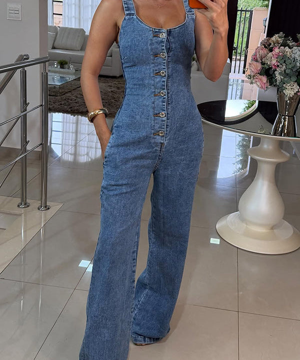 Cassandra | Denim Jumpsuit