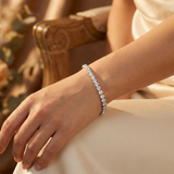 Silver Crystal Tennis Bracelet