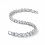 Silver Crystal Tennis Bracelet
