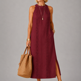 Emberly™ Relaxed Embroidered Midi Dress