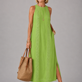 Emberly™ Relaxed Embroidered Midi Dress