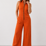 Lavinia™ Zip-Front Wide-Leg Jumpsuit