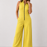 Lavinia™ Zip-Front Wide-Leg Jumpsuit